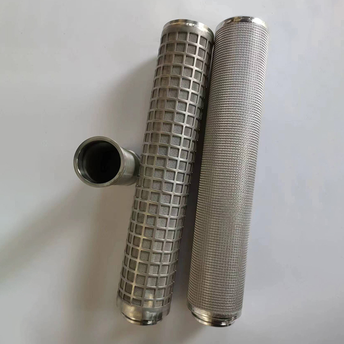 Metal wire mesh filter tube